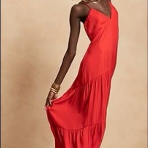 New Banana Republic Tiered hem Maxi Dress